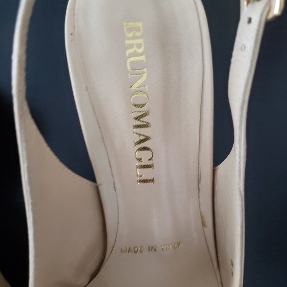 BRUNOMAGLI SLINGBACK ITALIAN LEATHER SHOES - Picture 4 of 8